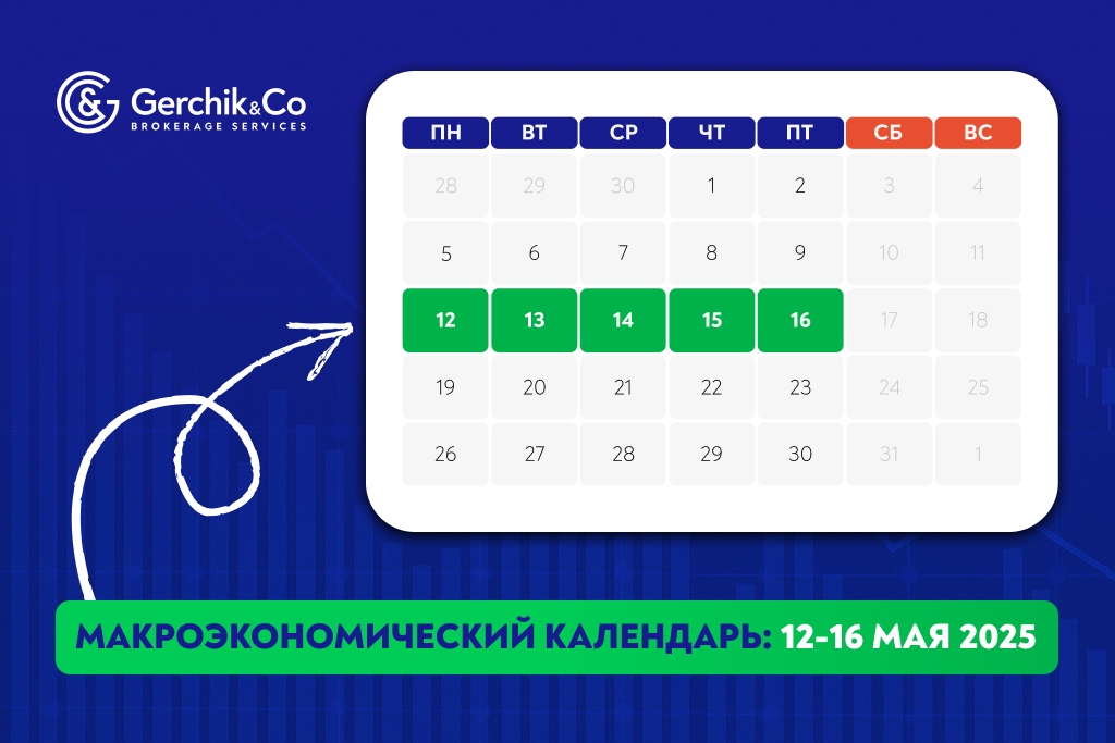 Макроэкономический календарь на неделю 12–16 мая 2025 года