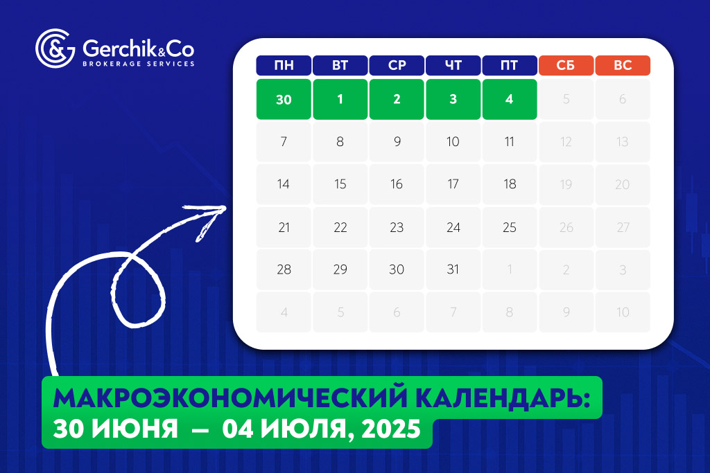 Макроэкономический календарь на неделю 30 июня - 4 июля 2025 года
